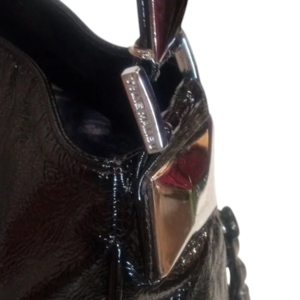 Tylie Malibu | black patent leather | hobo shoulder bag | GUC - Picture 5 of 8